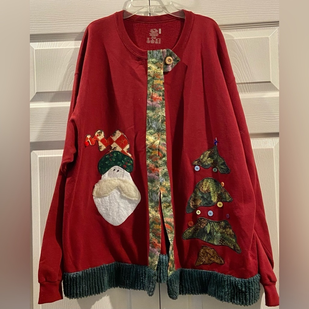 Ugly Christmas Crewneck Homemade Sweatshirt - SIZE XL